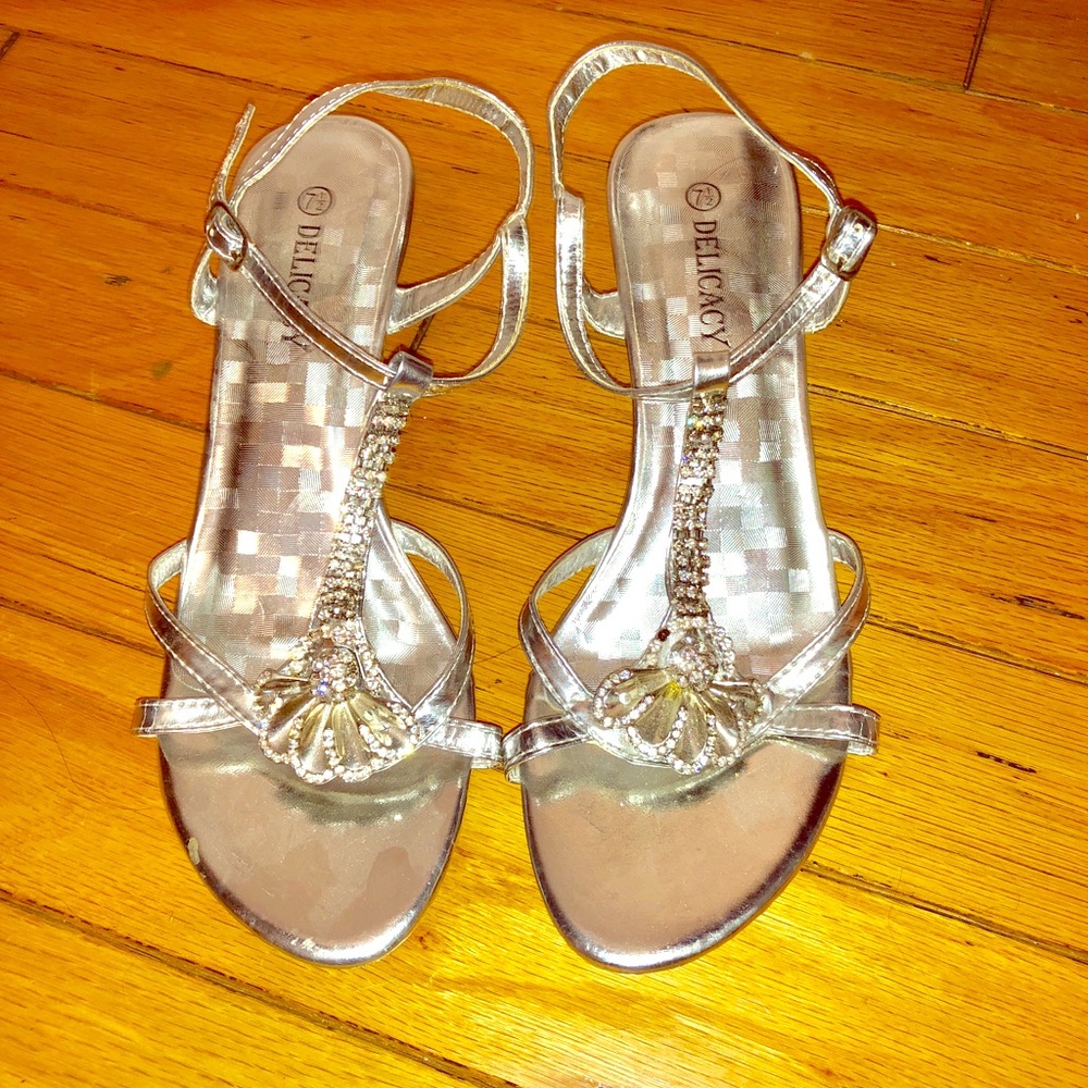 Formal Silver Heels